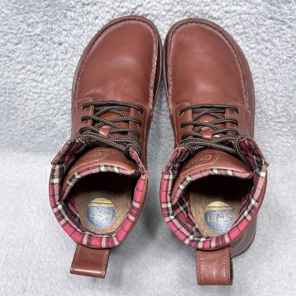 Lems Boulder Boot Leather Mens Size 14 Minimalist Hiking Boots Brown Leather - Picture 5 of 10